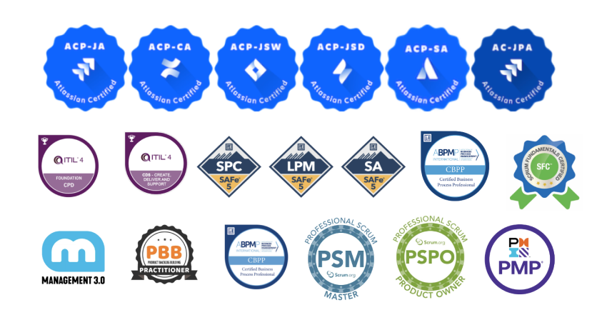 logos de reconhecimento e certificações