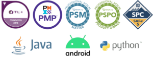 Selos-proeficienia-digital-ecore-itil-psm-pmp-pspo-safe-android-java-python